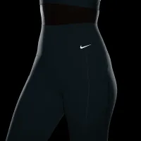 Nike Universa жіноча Medium-Support З високою талією 7/8 лосіни з кишенямиблакитний