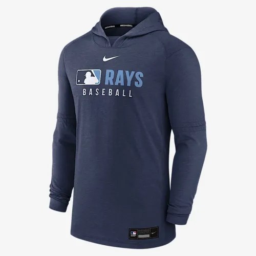Tampa Bay Rays Authentic Collection чоловічі Nike Dri-FIT MLB Pullover Толстовка з капюшоном блакитний