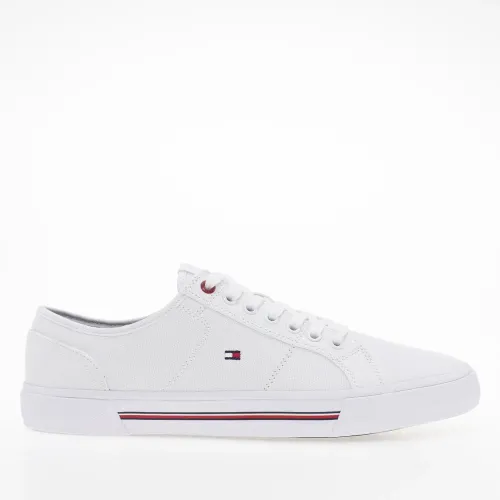 Кроссовки Tommy Hilfiger Core Corporate Vulc Canvas FM0FM04560-YBS - Белые