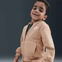 Nike Full-Zip Club комплект Toddler 2-Piece Толстовка з капюшоном комплект колір коричневий