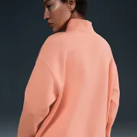 Nike Sportswear Phoenix Fleece женская оверсайз 1/4-Zip свитшот Orange