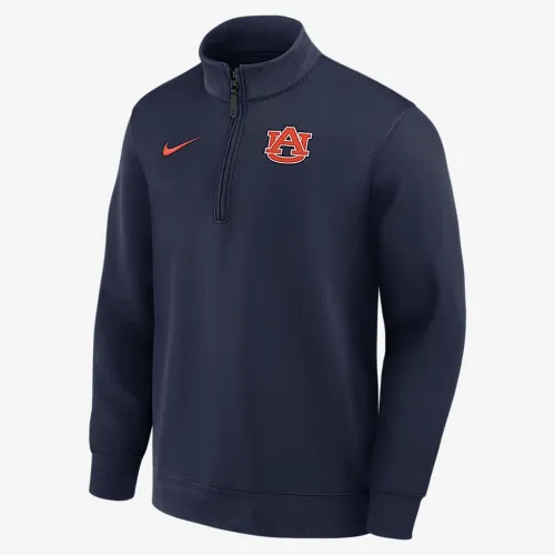 Auburn Coaches чоловічі Nike Dri-FIT College Long-Sleeve 1/2-Zip Top блакитний