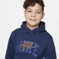 Nike Sportswear Club Fleece Big дитячі Pullover Толстовка з капюшоном блакитний
