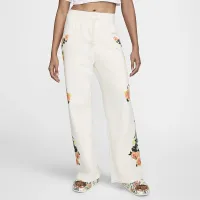 Nike Sportswear Phoenix Fleece женская Artist Collection С высокой Талией Wide-Leg Sweatpants цвет белый