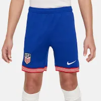 USMNT 2024 Stadium Home Big детские Nike Dri-FIT Soccer Replica шорты синий