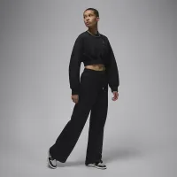 Nike Jordan Flight Fleece женская Cropped свитшот цвет черный