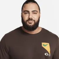 Nike Sportswear мужские футболка цвет коричневый