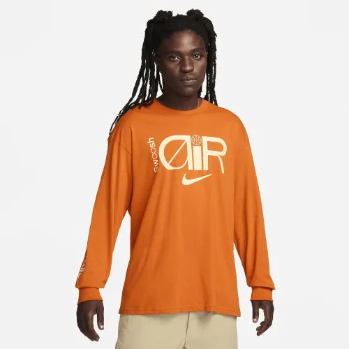 Nike Max90 мужские Long-Sleeve баскетбольные футболка Orange