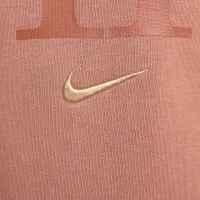 Nike Sportswear Phoenix Fleece женская оверсайз Crew-Neck Logo свитшот цвет коричневый