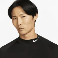Nike Pro чоловічі Dri-FIT Fitness Mock-Neck Long-Sleeve Top колір чорний