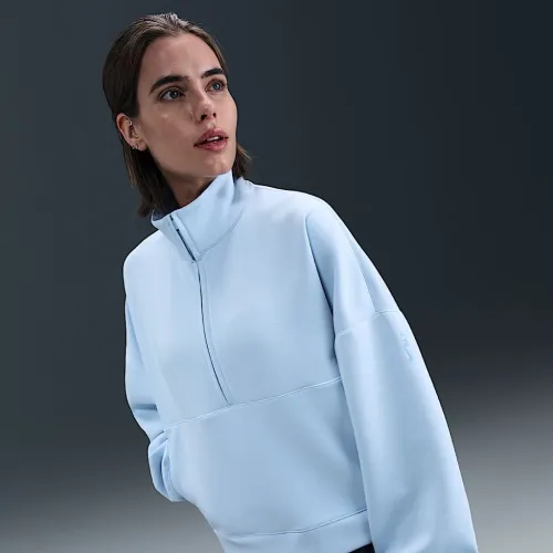 Nike 24.7 ImpossiblySoft жіноча Dri-FIT оверсайз 1/2-Zip Top блакитний
