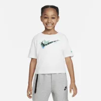 Nike Meta-Morph Little дитячі Graphic футболка колір білий