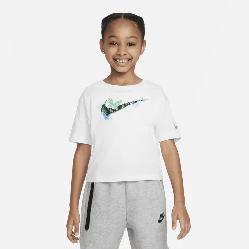 Nike Meta-Morph Little дитячі Graphic футболка колір білий