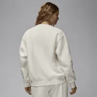 Nike Jordan Flight Fleece жіноча Crew-Neck світшот колір білий