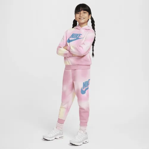 Nike Solarized Little детские Pullover Толстовка с капюшоном and Pants набор Pink