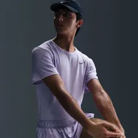 Nike Miler чоловічі Dri-FIT UV Short-Sleeve Running Top колір фіолетовий