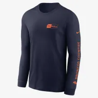 Denver Broncos All Out мужские Nike NFL Long-Sleeve футболка синий