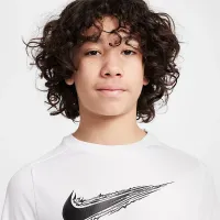 Nike Multi Big дитячі (для хлопчиків) Dri-FIT Short-Sleeve Top колір білий