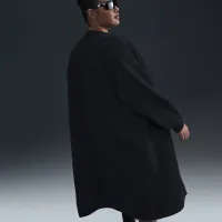 Nike Sportswear Phoenix Fleece женская оверсайз Long Cardigan (большие размеры) цвет черный