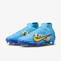 Nike Zoom Mercurial Superfly 9 Elite KM FG Firm-Ground High-Top футбольні бутси блакитний