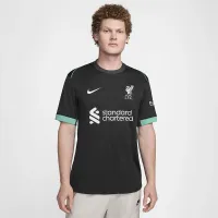 Liverpool FC 2024/25 Stadium Away мужские Nike Dri-FIT Soccer Replica Jersey цвет черный