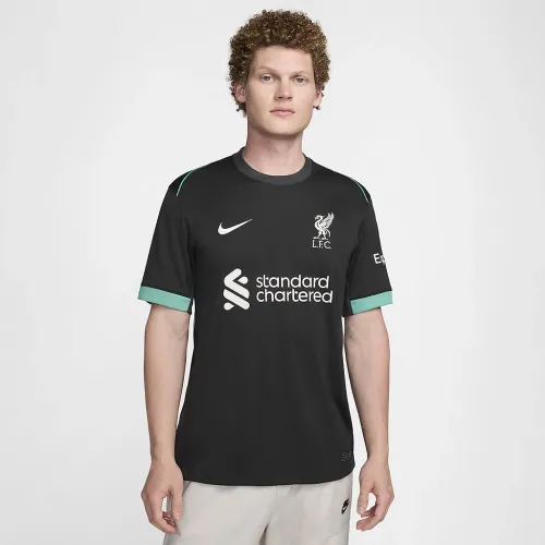 Liverpool FC 2024/25 Stadium Away мужские Nike Dri-FIT Soccer Replica Jersey цвет черный