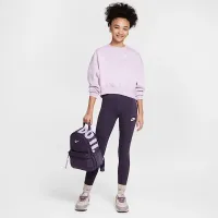 Nike Sportswear Club Fleece Girls' Boxy Crew-Neck свитшот цвет фиолетовый