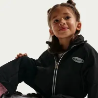 Nike Little дитячі Hoodless Windbreaker колір чорний