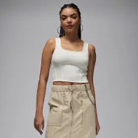 Nike Jordan жіноча Cropped Tank Top колір білий
