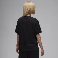 Nike Jordan жіноча Graphic футболка колір чорний