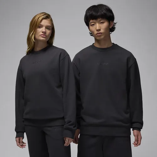 Nike Air Jordan Wordmark чоловічі Fleece Crew-Neck світшот колір чорний