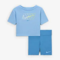 Nike Dri-FIT Swoosh Motion Baby 2-Piece Bike шорты набор синий