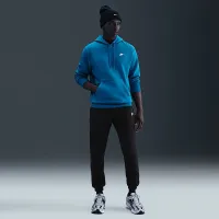 Nike Club мужские Pullover Fleece Толстовка с капюшоном синий
