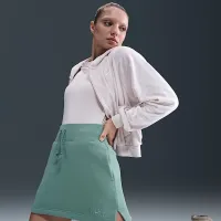 Nike Sportswear Phoenix Fleece женская юбка цвет зеленый