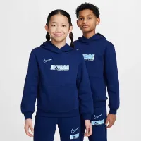 Nike Erling Haaland Club Fleece Big детские Толстовка с капюшоном синий