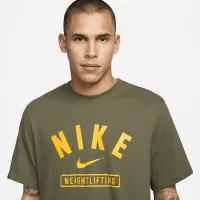 Nike мужские Weightlifting футболка цвет зеленый