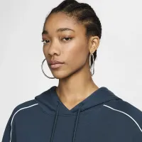 Nike Sportswear женская оверсайз Fleece Pullover Толстовка с капюшоном синий