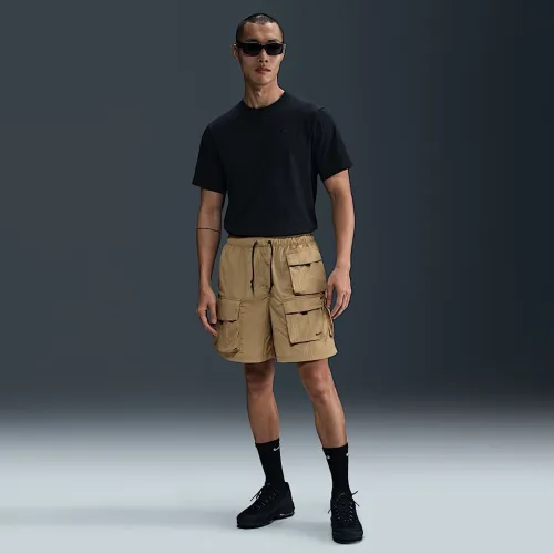 Nike Tech чоловічі Woven Cargo шорти колір коричневий