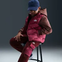 Nike Sportswear Club Fleece Big дитячі Cargo Pants колір червоний