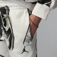 Nike Jordan Brooklyn Fleece Big детские Printed Pants цвет белый