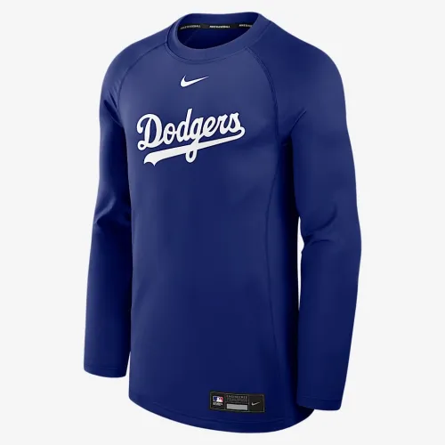 Los Angeles Dodgers Authentic Collection Game Time чоловічі Nike Dri-FIT MLB Pullover Crew блакитний