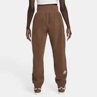 Nike Naomi Osaka Phoenix Fleece женская С высокой Талией оверсайз Pants цвет коричневый