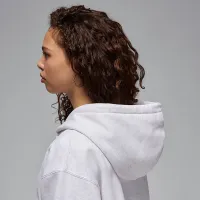 Nike Jordan Flight Fleece женская Satin-Lined Pullover Толстовка с капюшоном цвет коричневый