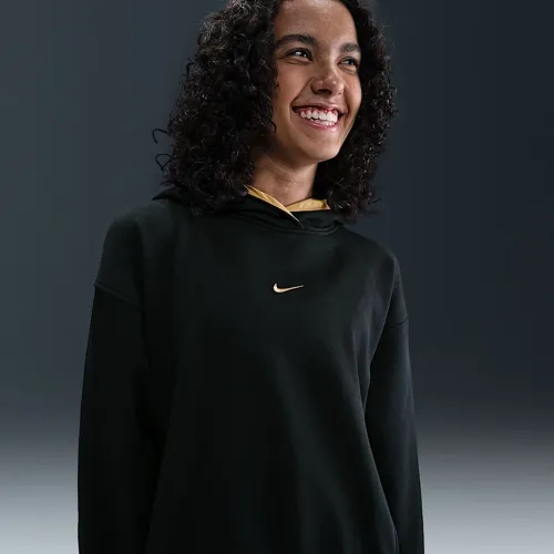 Nike Sportswear Club Fleece Big дитячі (Girls') оверсайз Толстовка з капюшоном колір чорний