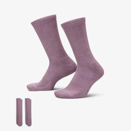 Nike Everyday Cushioned Crew шкарпетки (2 пар) колір фіолетовий