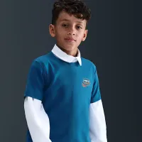 Nike Sportswear Big детские футболка синий