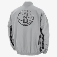 Brooklyn Nets DNA Courtside чоловічі Nike NBA Woven Graphic Куртка колір сірий