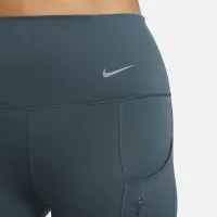Nike Go женская Firm-Support С высокой Талией 7/8 лосины с карманамицвет зеленый