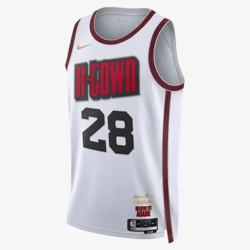 Alperen Şengün Houston Rockets 2024/25 City Edition мужские Nike Dri-FIT NBA Swingman Jersey цвет белый