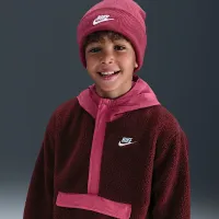 Nike Sportswear Club Fleece Big дитячі Loose 1/4-Zip Толстовка з капюшоном колір червоний